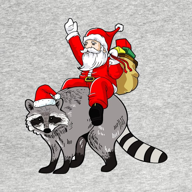 Santa onn Raccoon by Misfit04